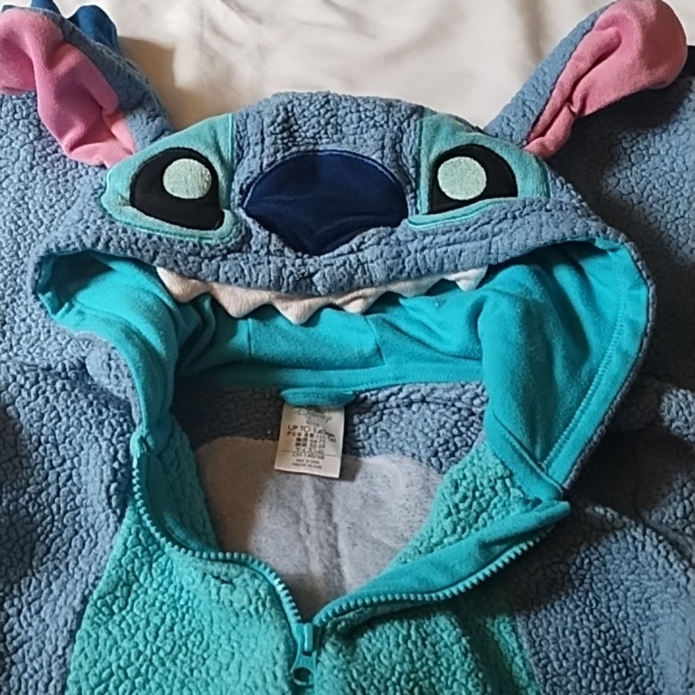 Disney Kids Stitch Hooded Onesie - Picture 4 of 5